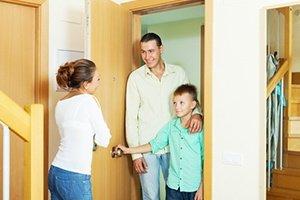 A mother taking the time to visit her son in Denver.